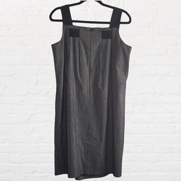 Striped shift tank dress with strap detail - Picture 2 of 10